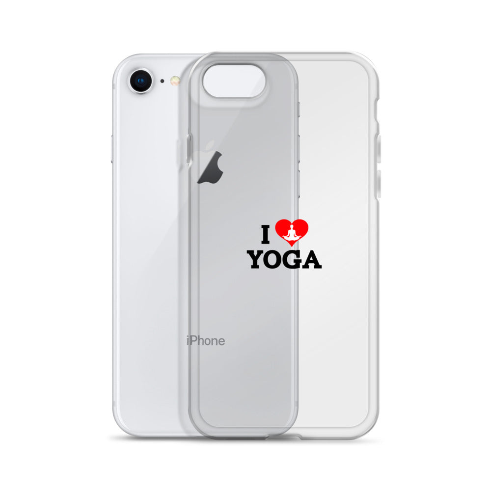 I LOVE YOGA- iPhone Case Transparent