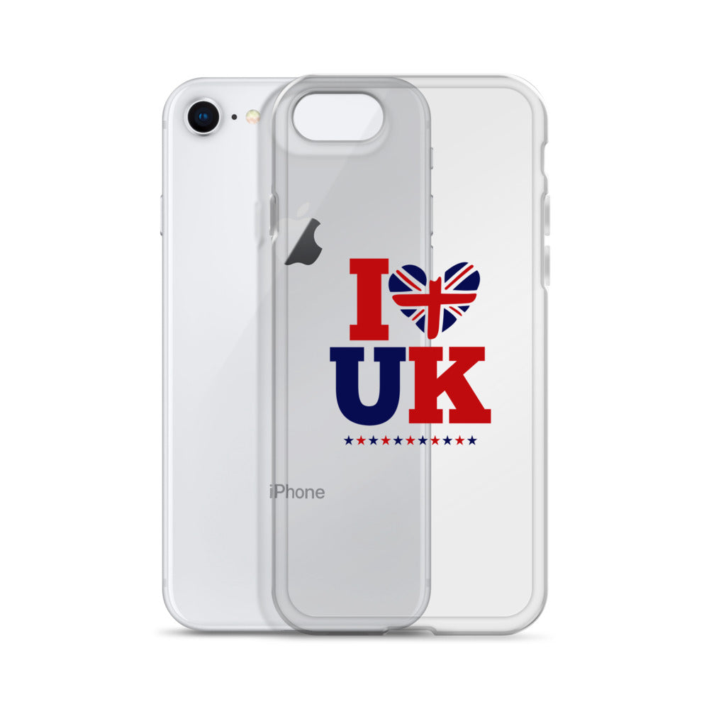 I LOVE UK - iPhone Case Transparent