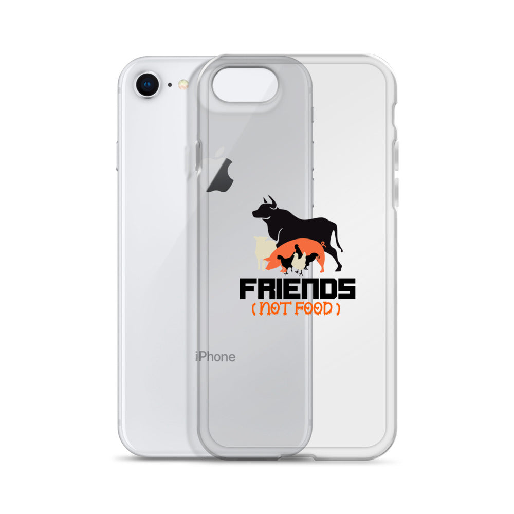 FRIENDS NOT FOOD - iPhone Case Transparent