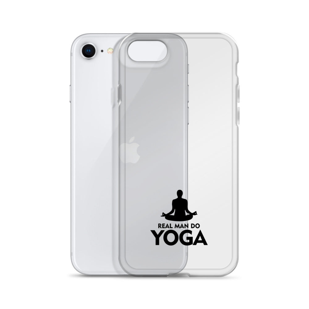 REAL MAN DO YOGA - iPhone Case