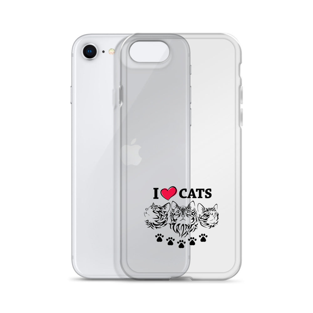 I LOVE CATS - iPhone Case