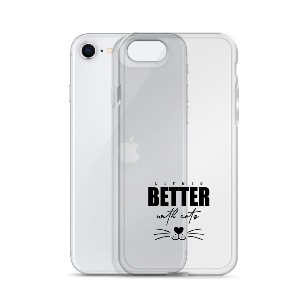 LIFE IS BETTER WITH CATS - iPhone Case