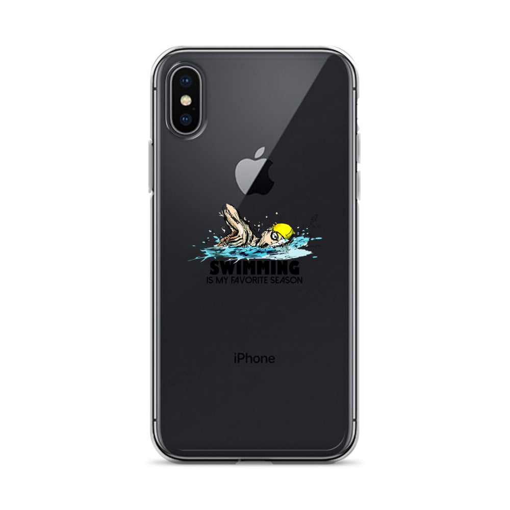 Swimming- iPhone Case Transparent