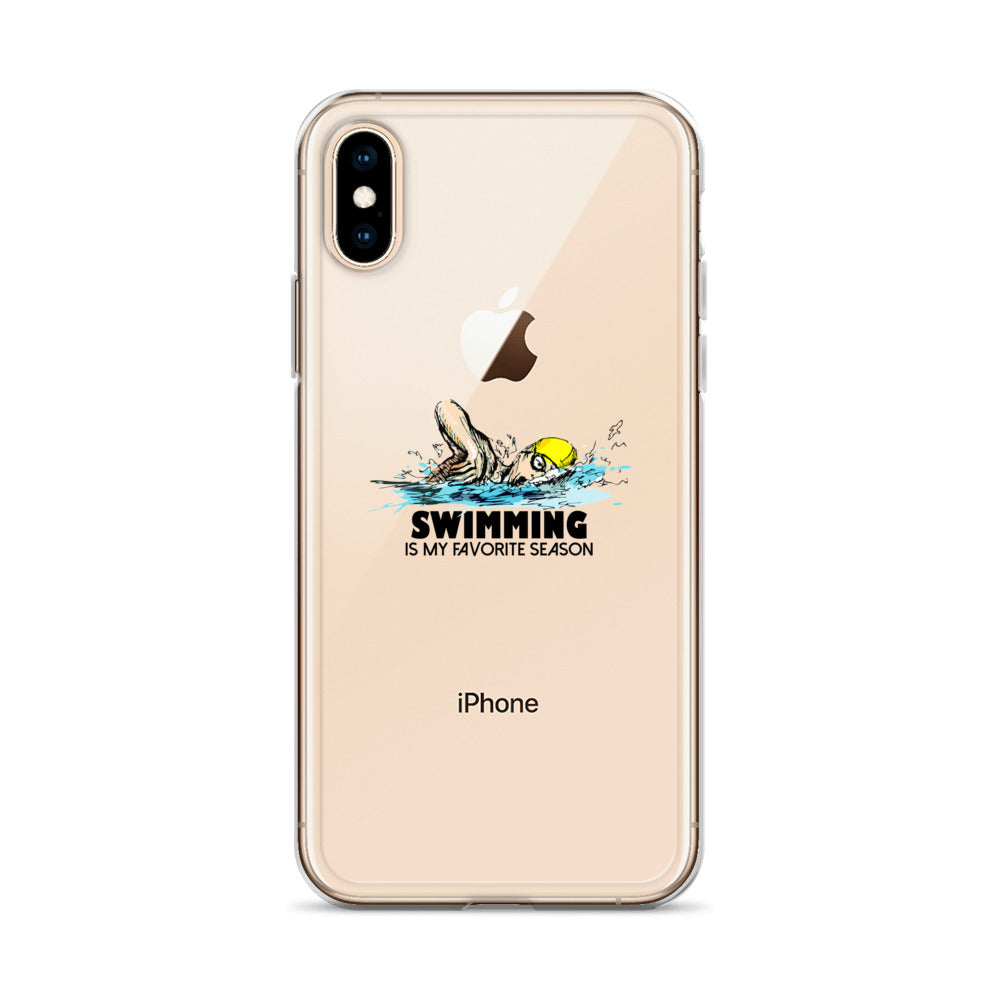 Swimming- iPhone Case Transparent