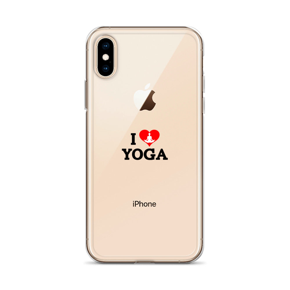 I LOVE YOGA- iPhone Case Transparent