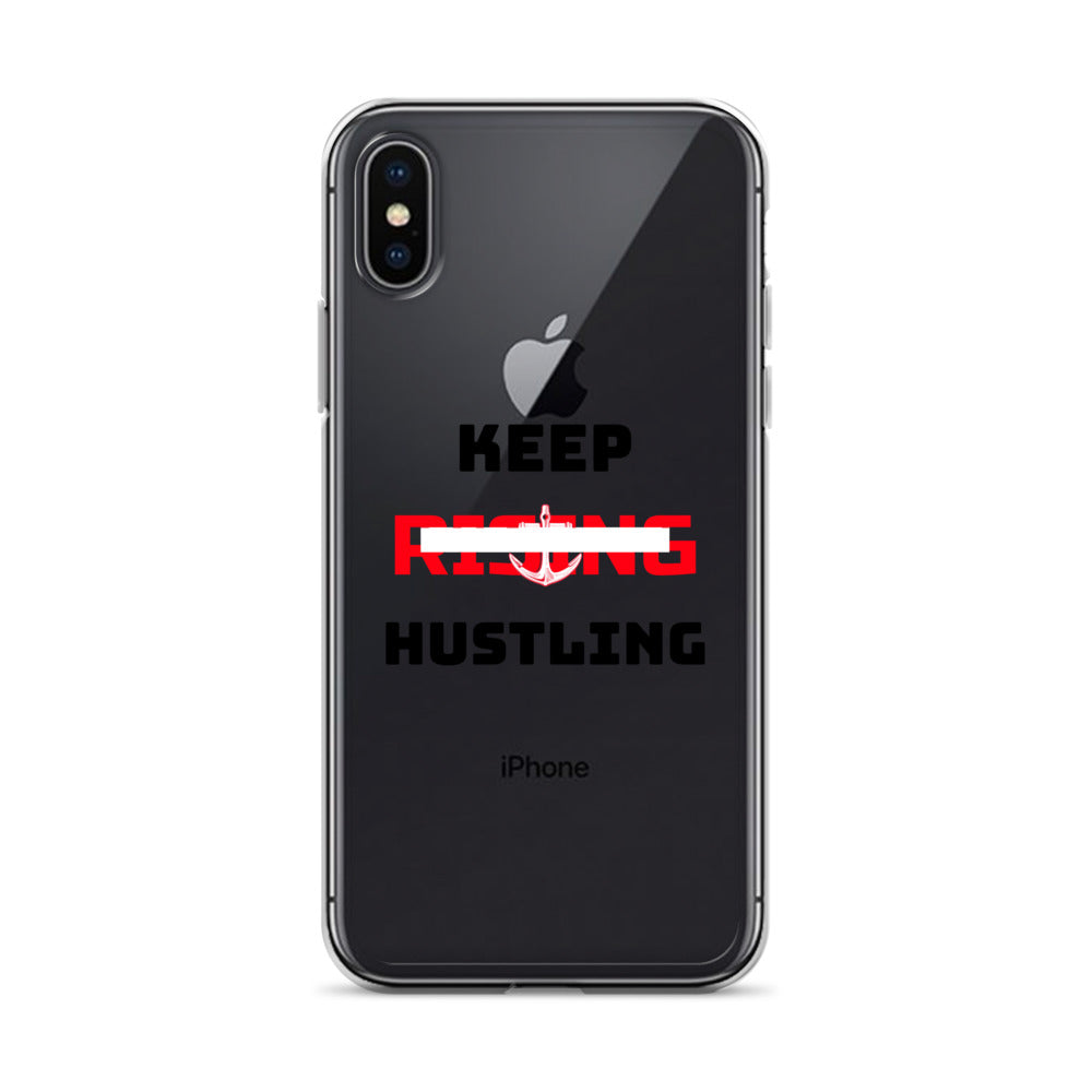 KEEP RISING HUSTLING - iPhone Case Transparent