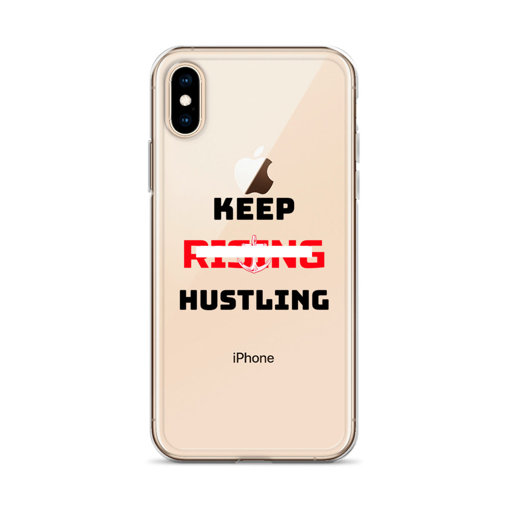 KEEP RISING HUSTLING - iPhone Case Transparent