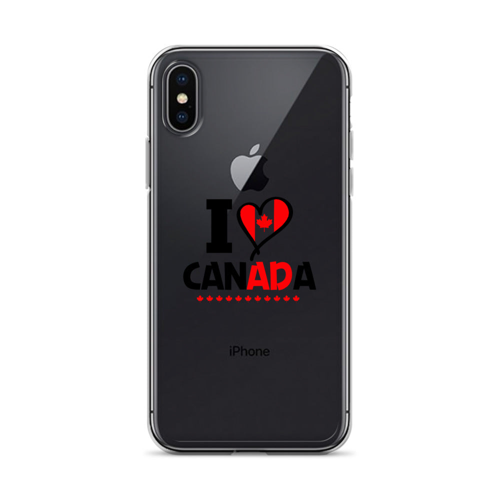 I LOVE CANADA - iPhone Case Transparent