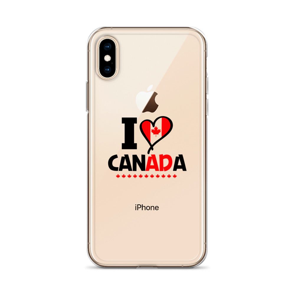 I LOVE CANADA - iPhone Case Transparent