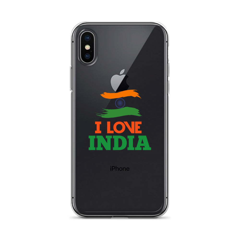 I LOVE INDIA - iPhone Case Transparent
