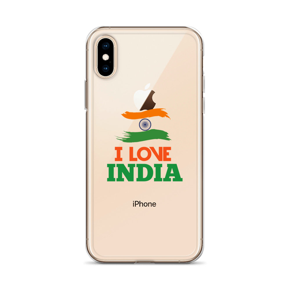 I LOVE INDIA - iPhone Case Transparent