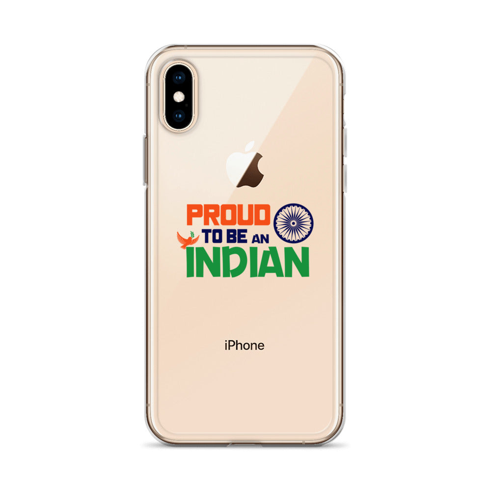 PROUD TO BE AN INDIAN - iPhone Case Transparent