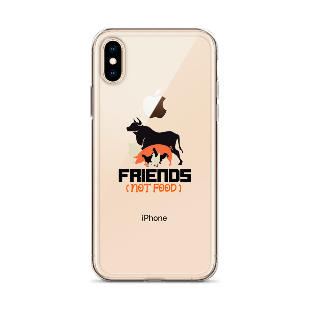 FRIENDS NOT FOOD - iPhone Case Transparent