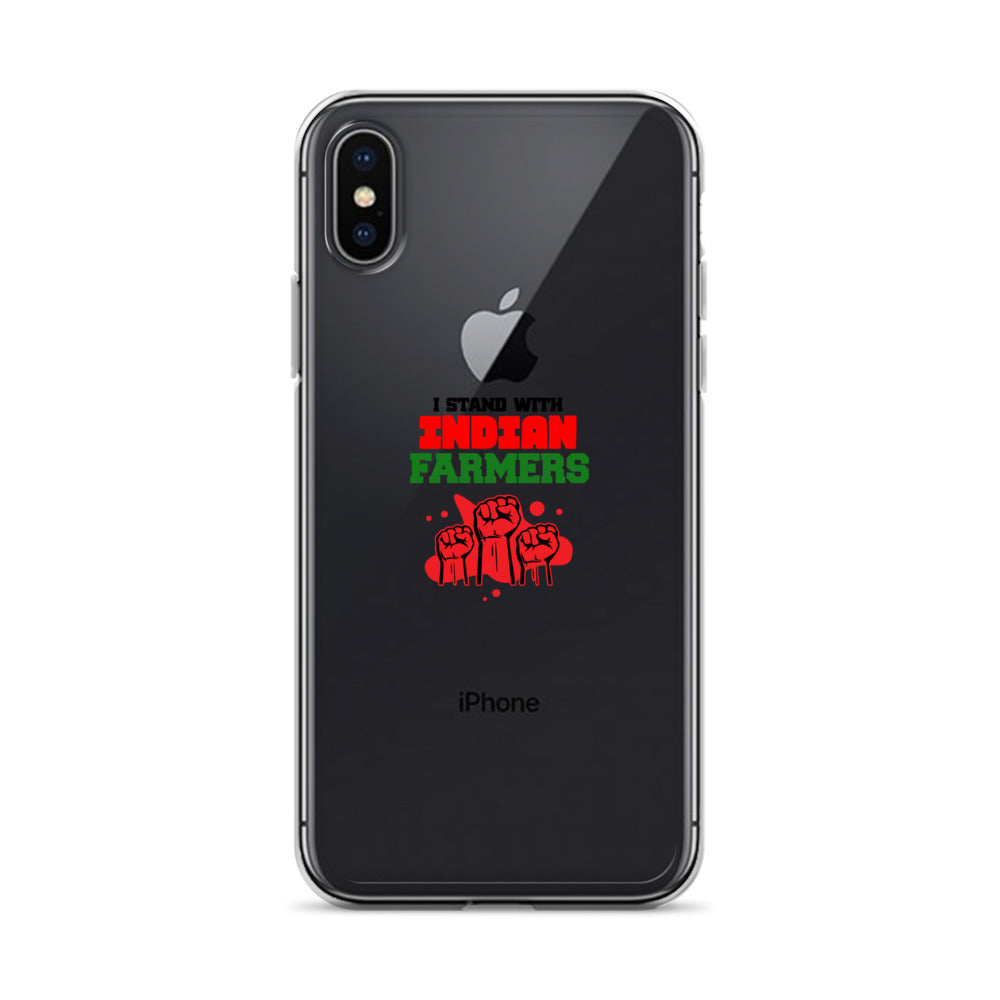 I STAND WITH INDIAN FARMERS - iPhone Case Transparent