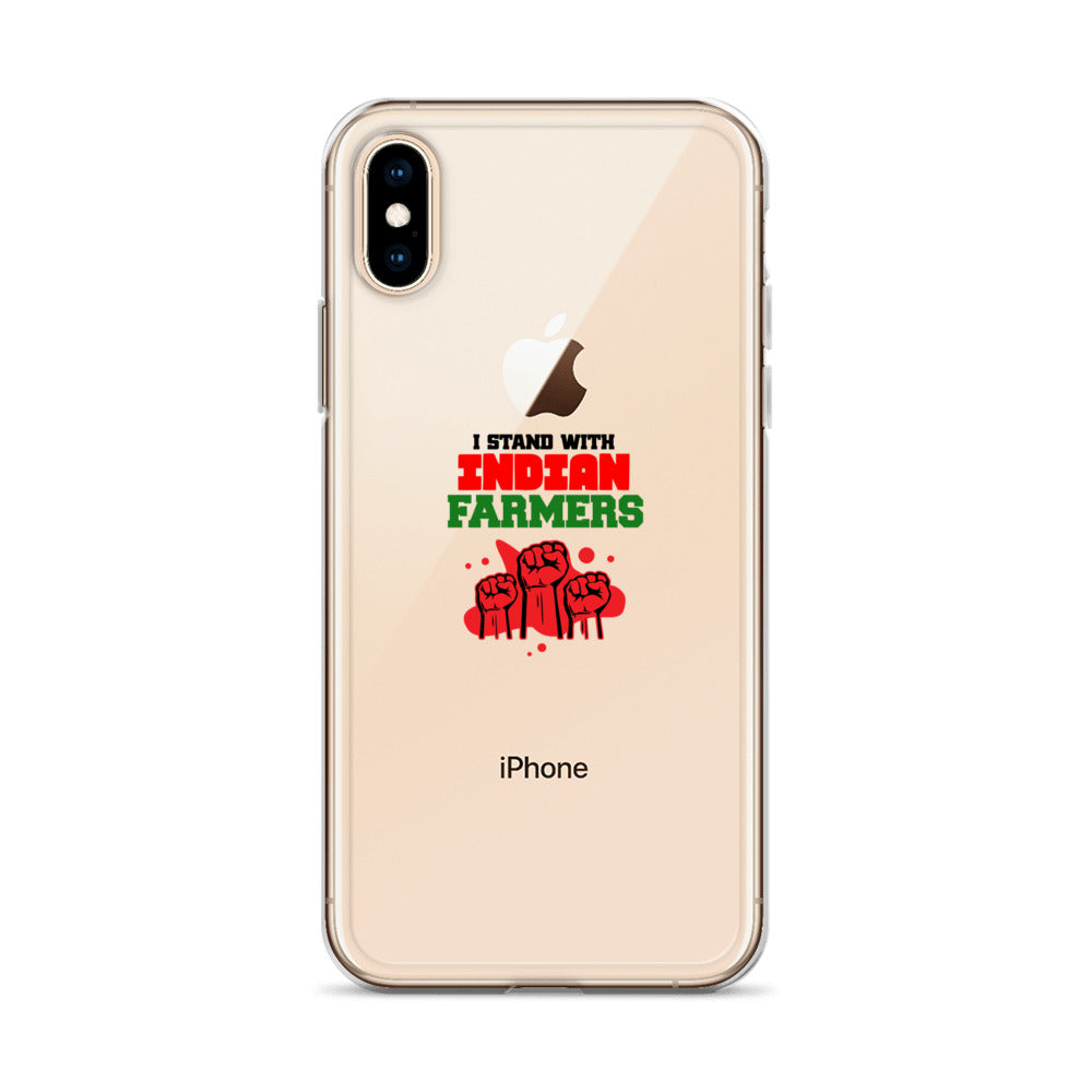 I STAND WITH INDIAN FARMERS - iPhone Case Transparent