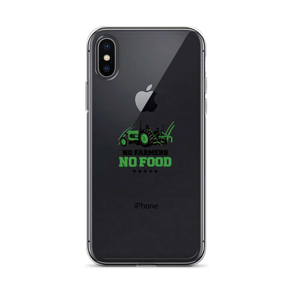 NO FARMERS NO FOOD - iPhone Case Transparent