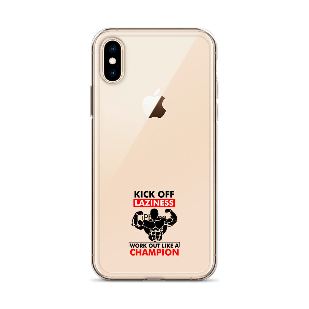 KICK OFF LAZINESS - iPhone Case