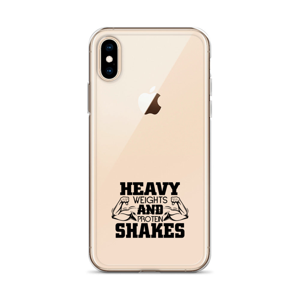 HEAVY WEIGHTS AND PROTEIN SHAKES - iPhone Case