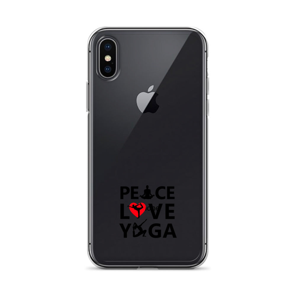 PEACE LOVE YOGA - iPhone Case
