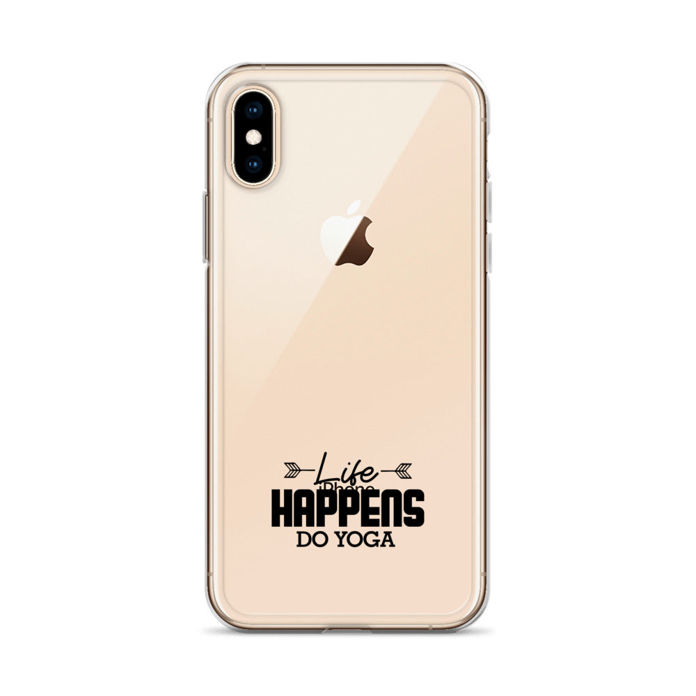 LIFE HAPPENS DO YOGA - iPhone Case