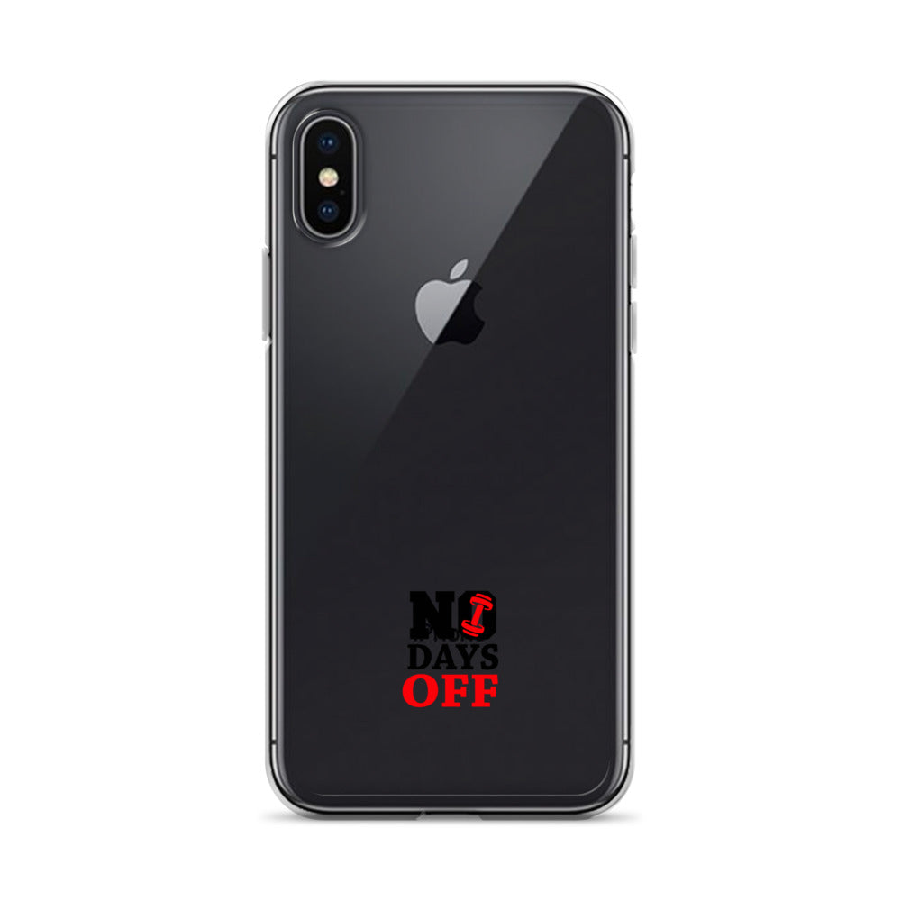 NO DAYS OFF - iPhone Case