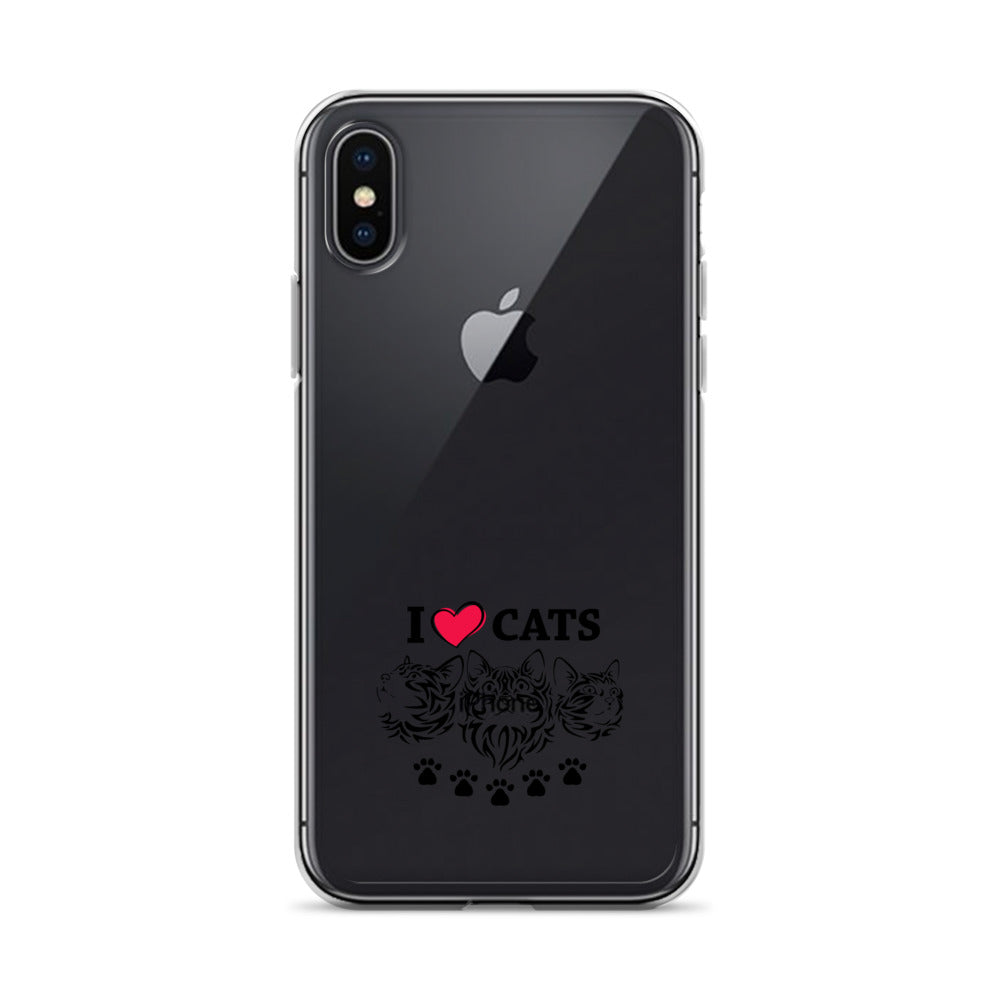 I LOVE CATS - iPhone Case