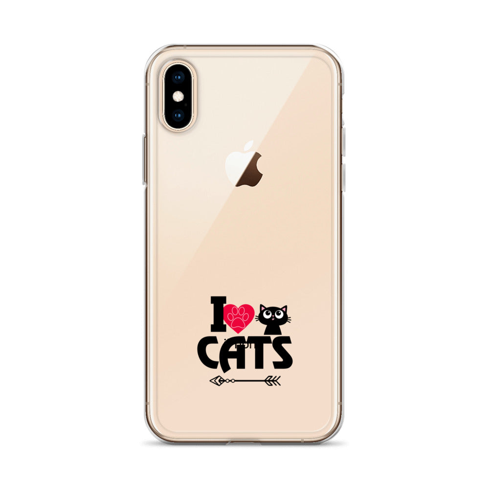 I LOVE CATS - iPhone Case