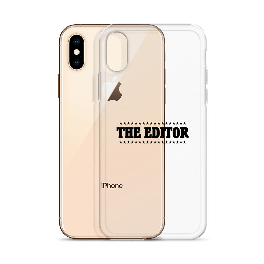 The Editor- iPhone Case Transparent