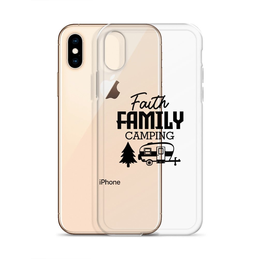 Family Camping- iPhone Case Transparent