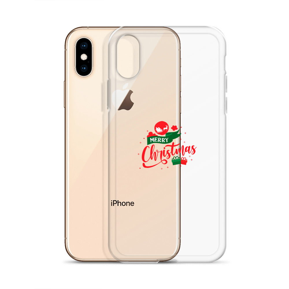 Merry Christmas- iPhone Case Transparent