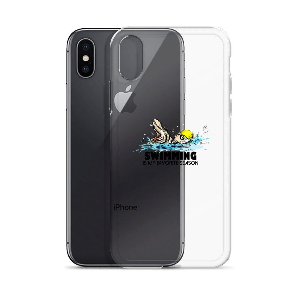 Swimming- iPhone Case Transparent