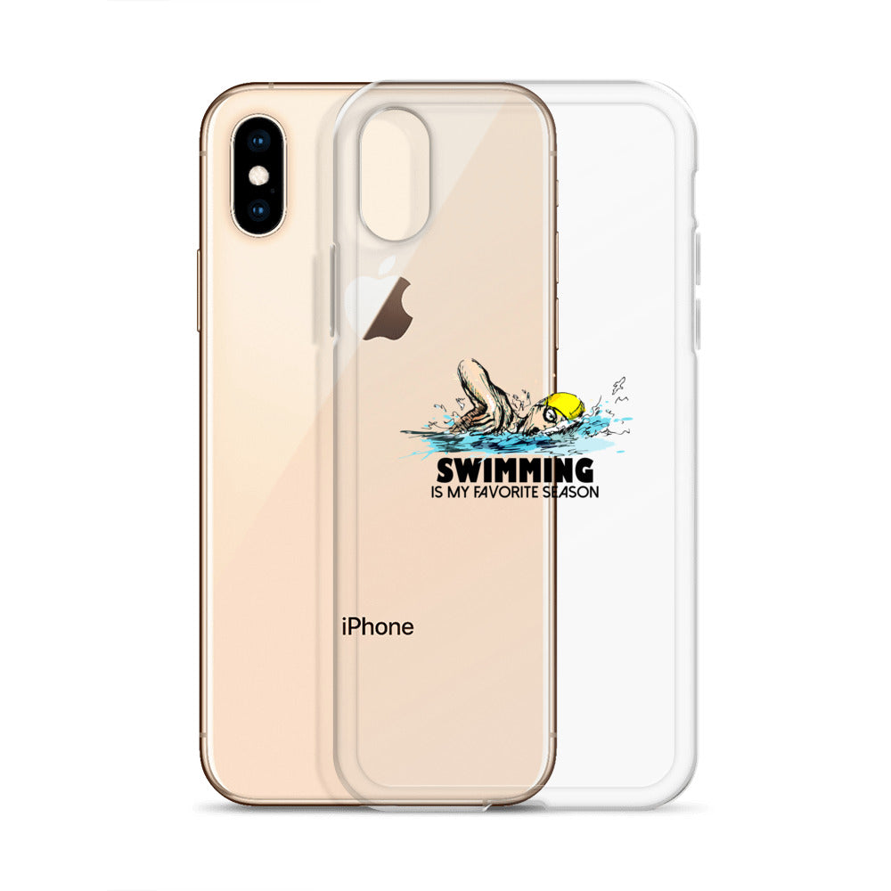 Swimming- iPhone Case Transparent