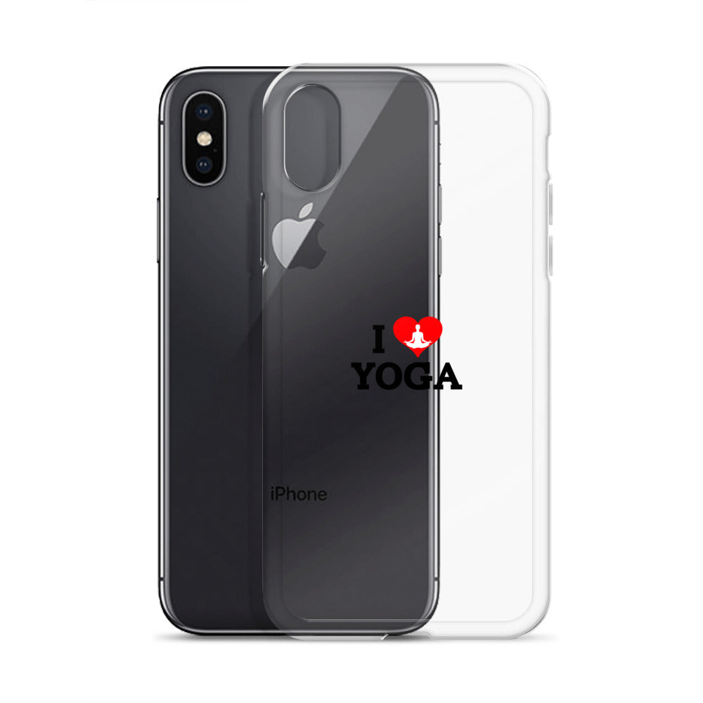 I LOVE YOGA- iPhone Case Transparent