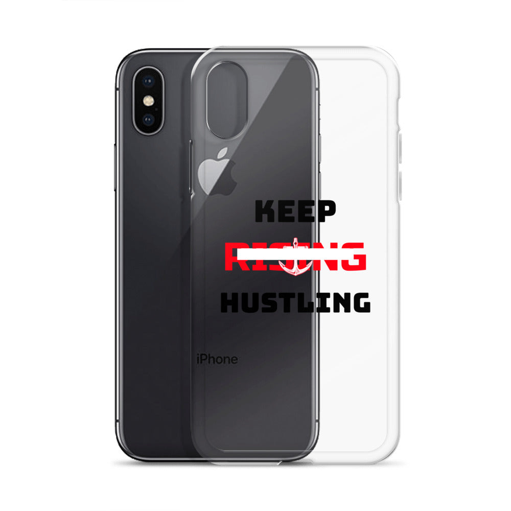 KEEP RISING HUSTLING - iPhone Case Transparent