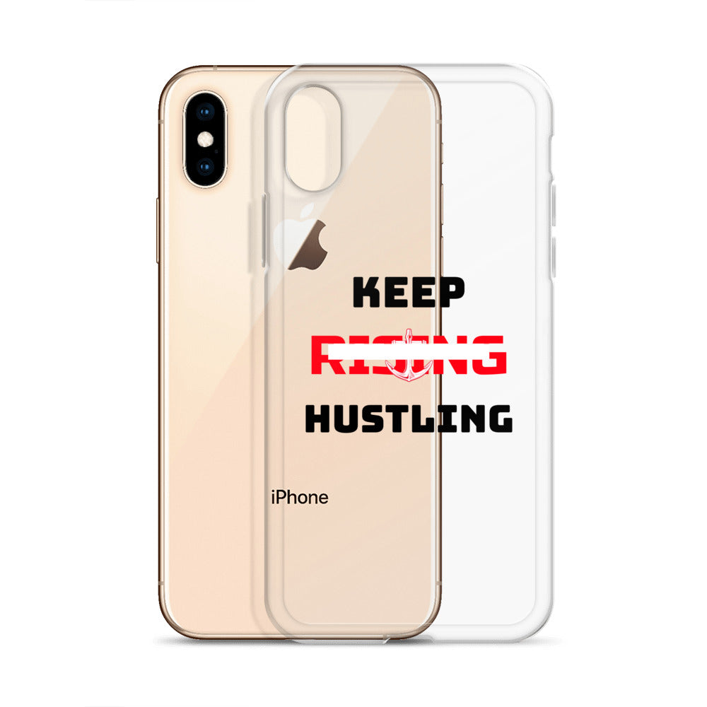 KEEP RISING HUSTLING - iPhone Case Transparent