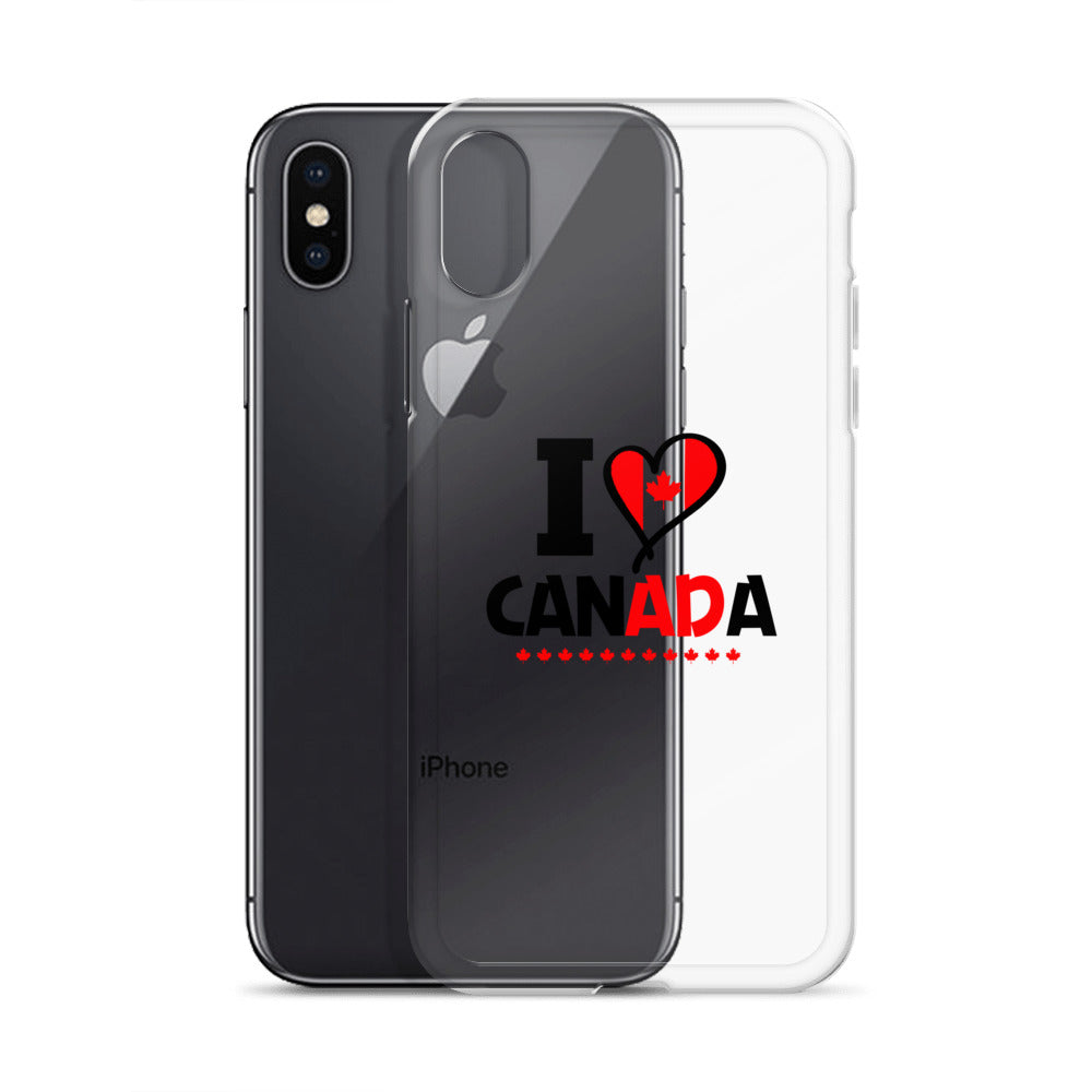 I LOVE CANADA - iPhone Case Transparent