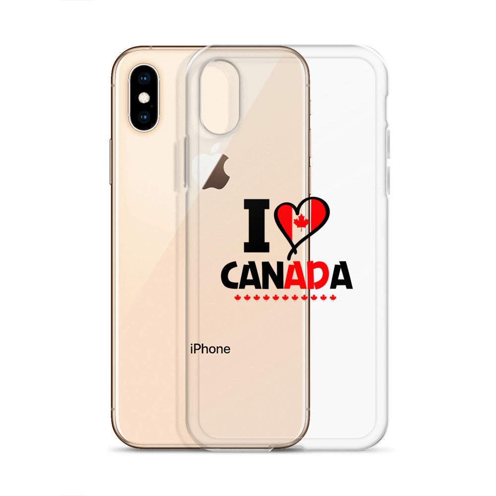I LOVE CANADA - iPhone Case Transparent