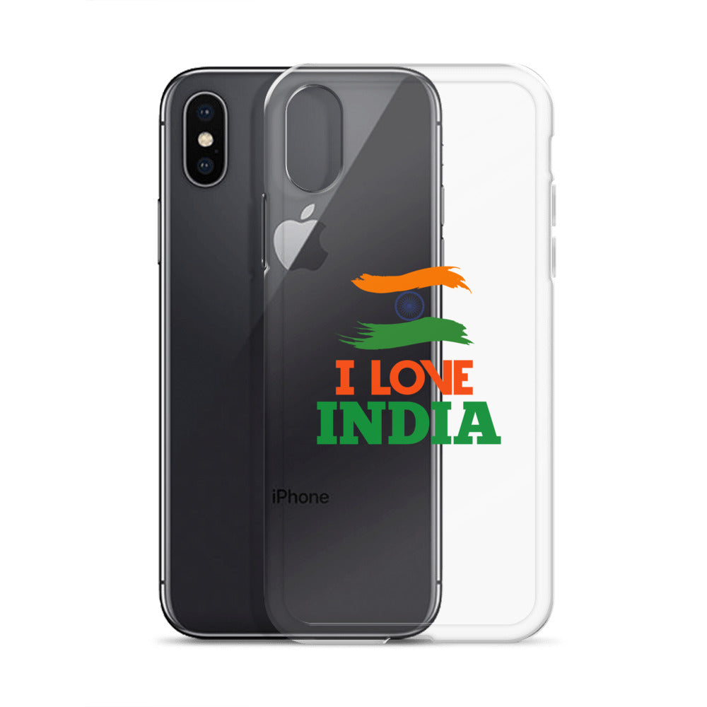I LOVE INDIA - iPhone Case Transparent