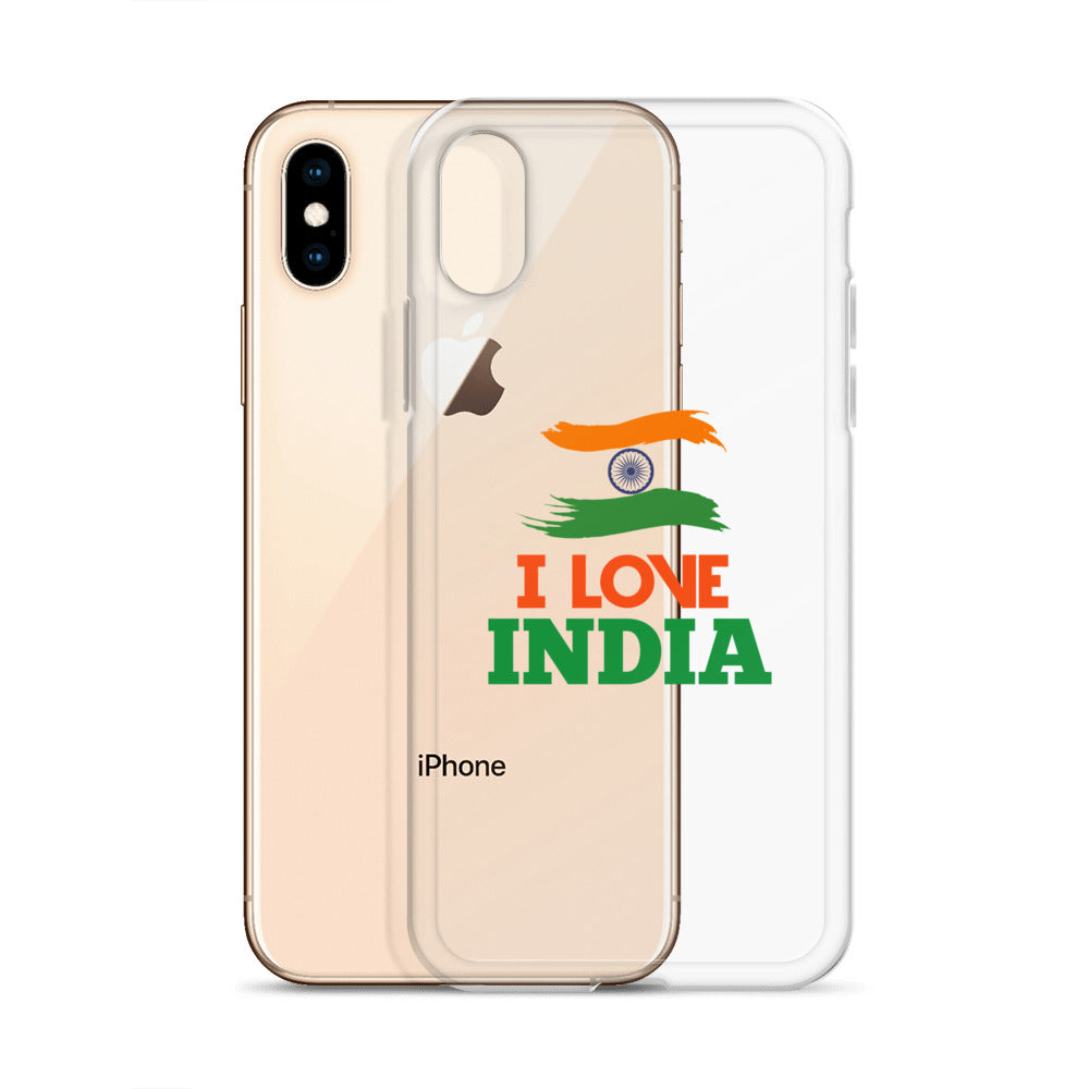 I LOVE INDIA - iPhone Case Transparent