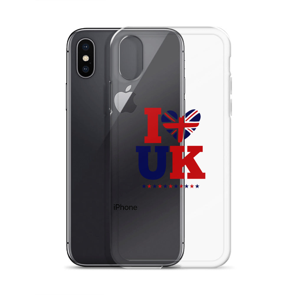 I LOVE UK - iPhone Case Transparent