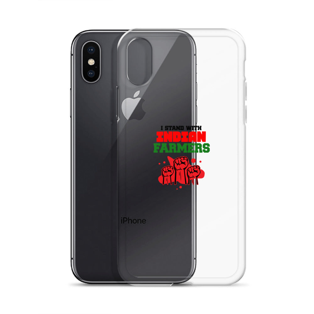 I STAND WITH INDIAN FARMERS - iPhone Case Transparent