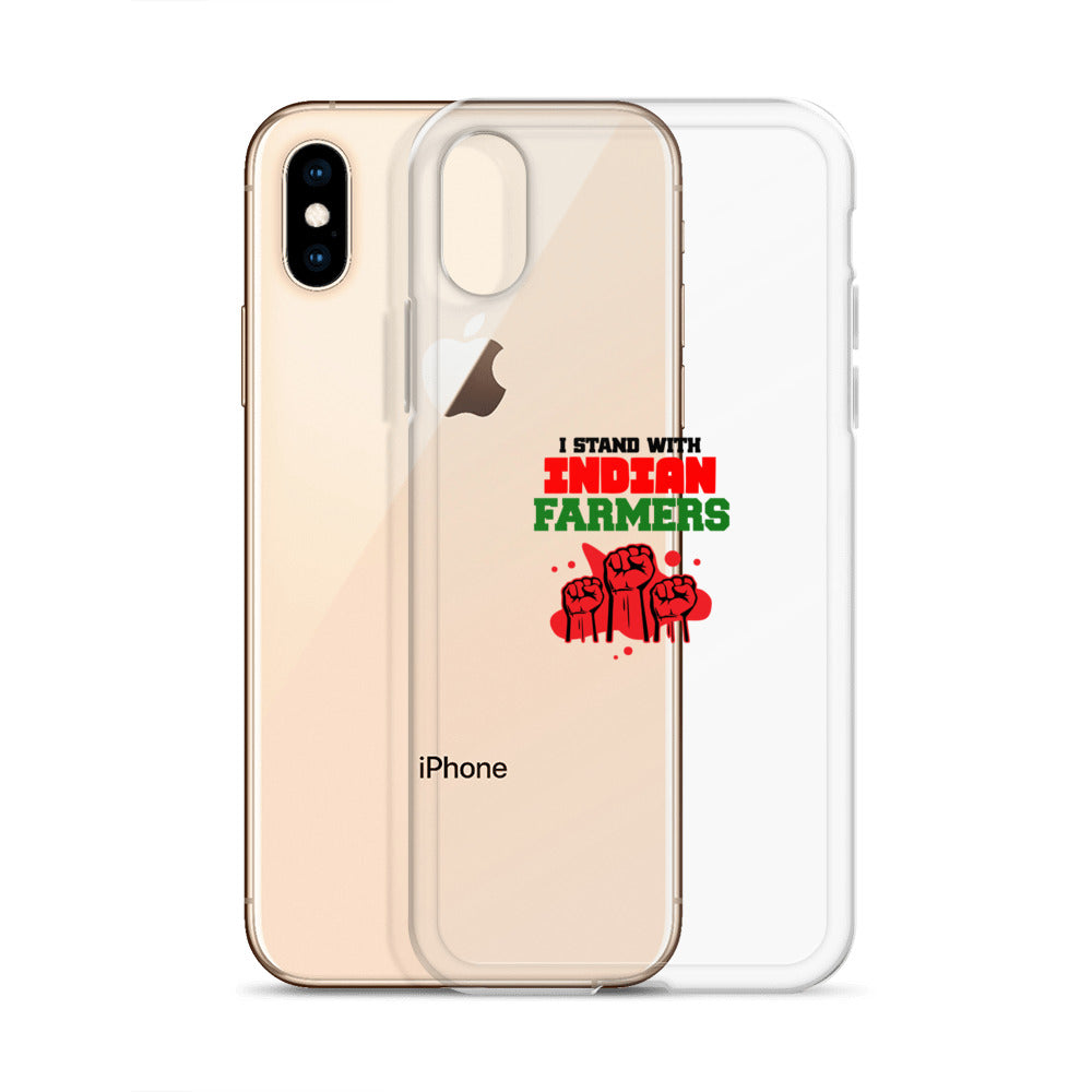 I STAND WITH INDIAN FARMERS - iPhone Case Transparent