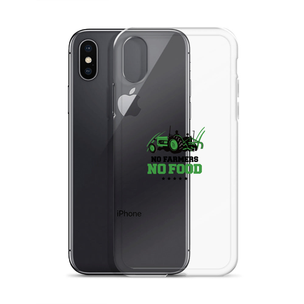 NO FARMERS NO FOOD - iPhone Case Transparent