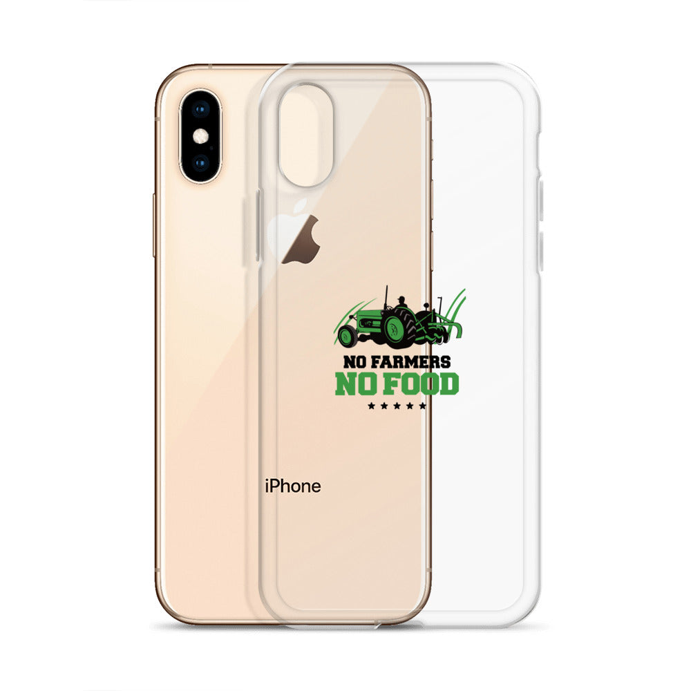 NO FARMERS NO FOOD - iPhone Case Transparent