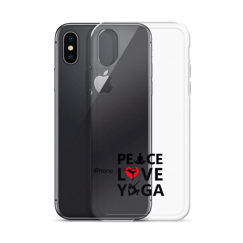 PEACE LOVE YOGA - iPhone Case