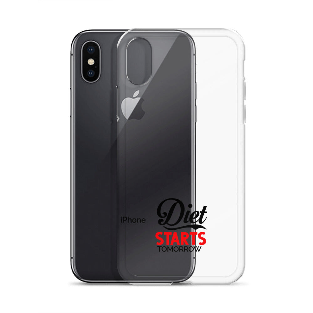 DIET STARTS TOMORROW - iPhone Case