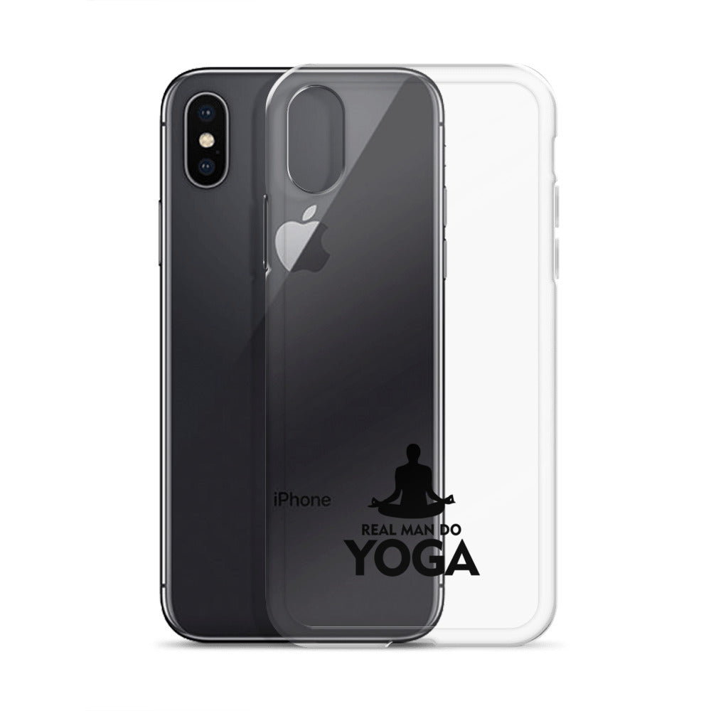 REAL MAN DO YOGA - iPhone Case