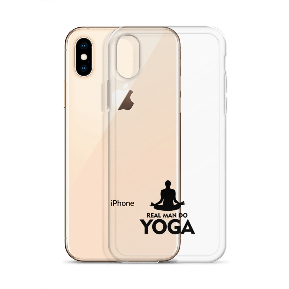 REAL MAN DO YOGA - iPhone Case