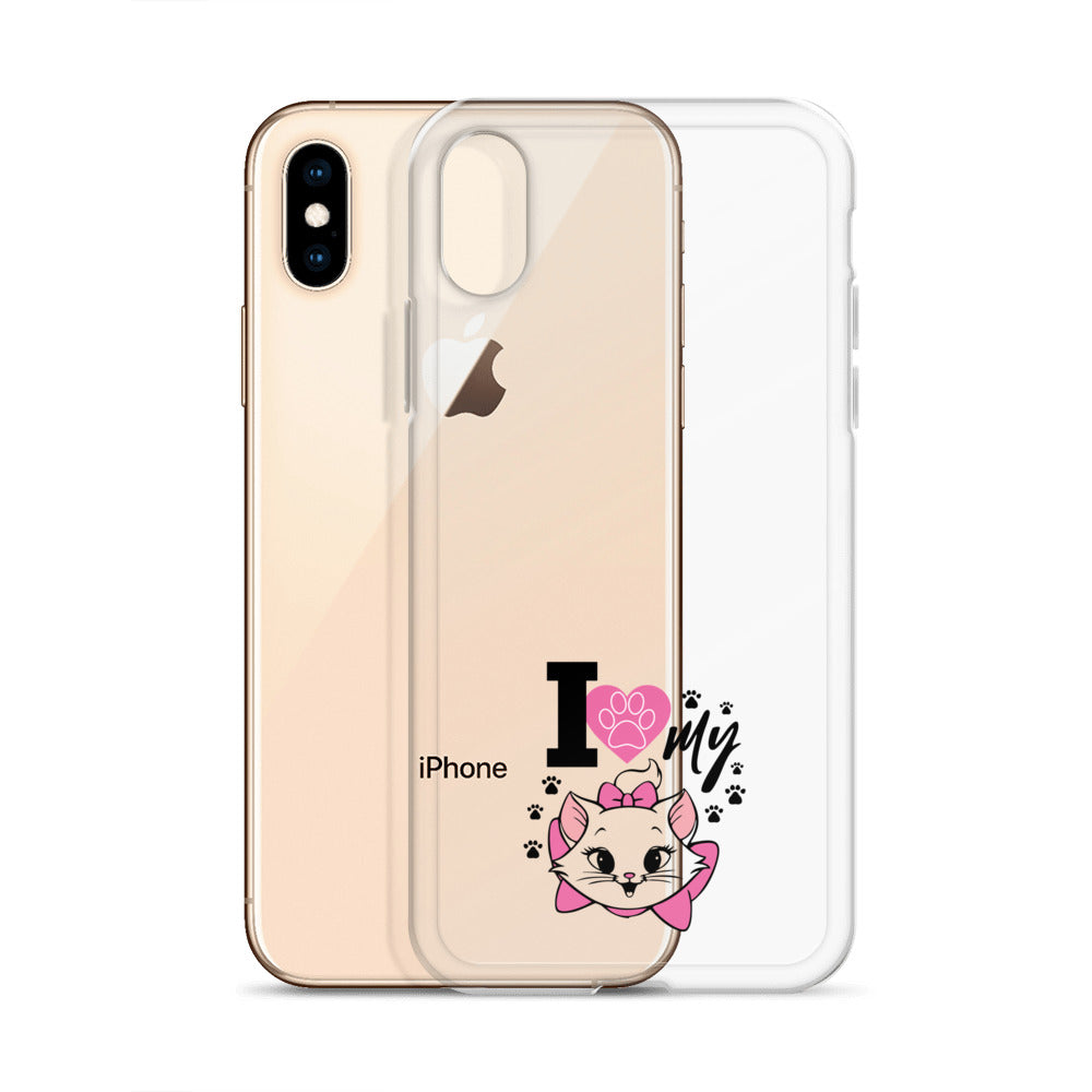 I LOVE MY CAT - iPhone Case