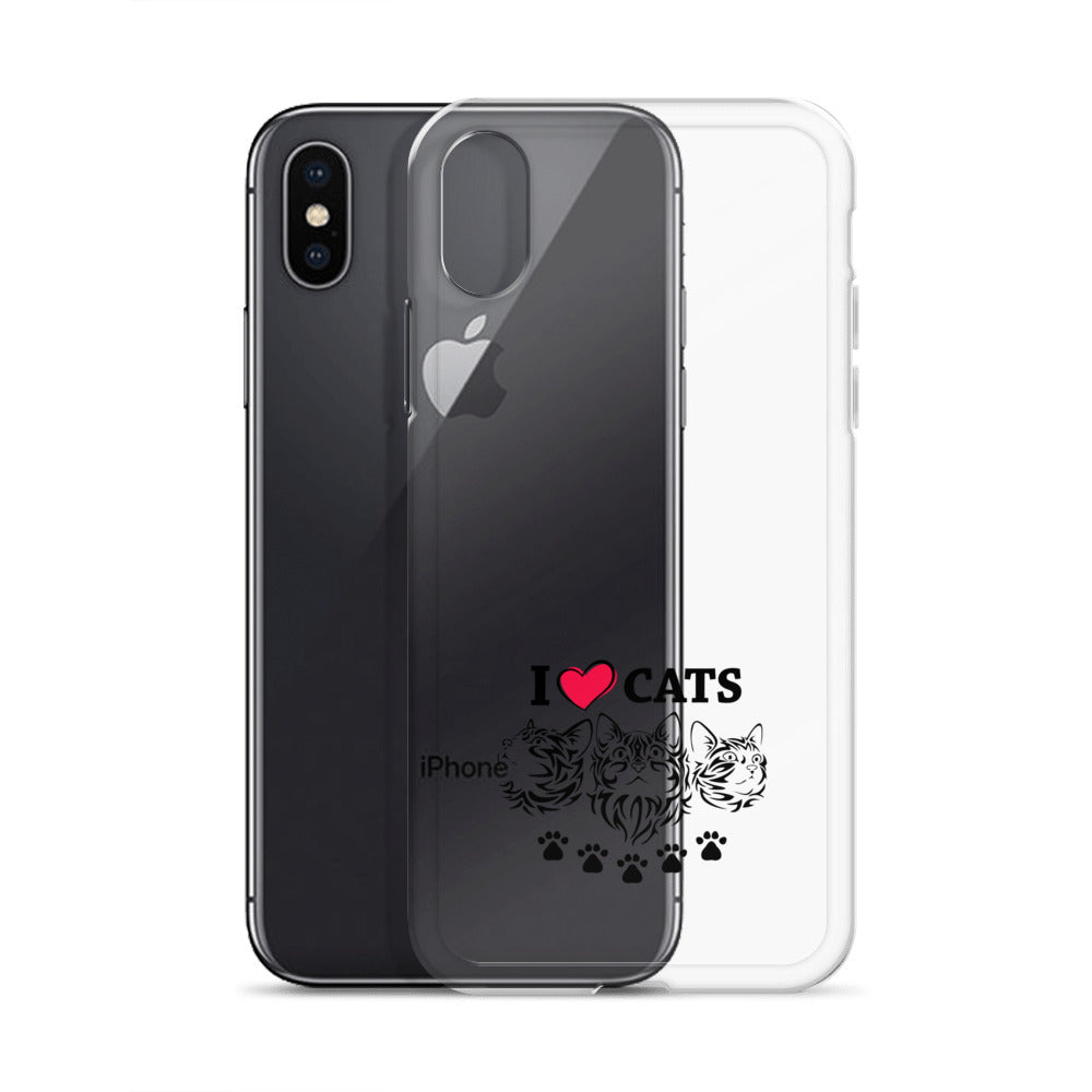 I LOVE CATS - iPhone Case